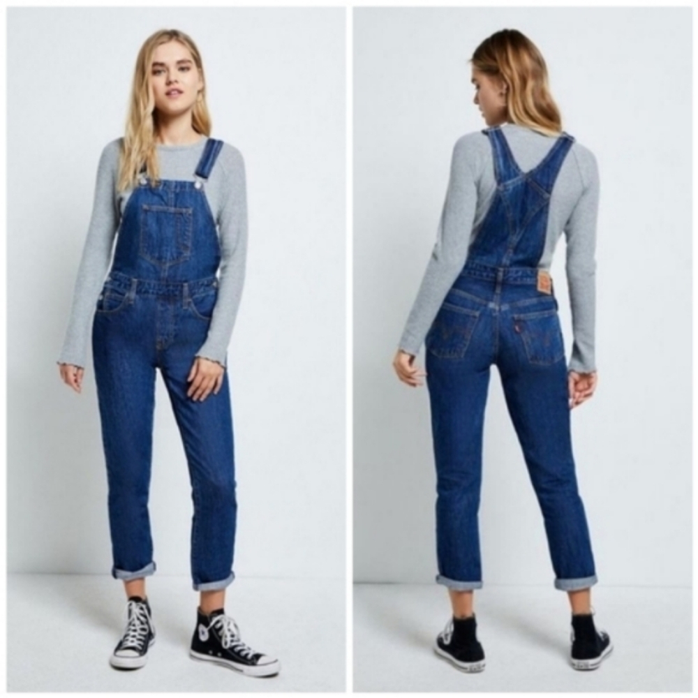 LEVI'S Full Hand Denim Jean Overalls - Picture 2 of 8